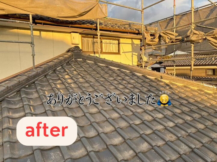 多治見市明和町にて棟の積み替え工事続編の完了です✅